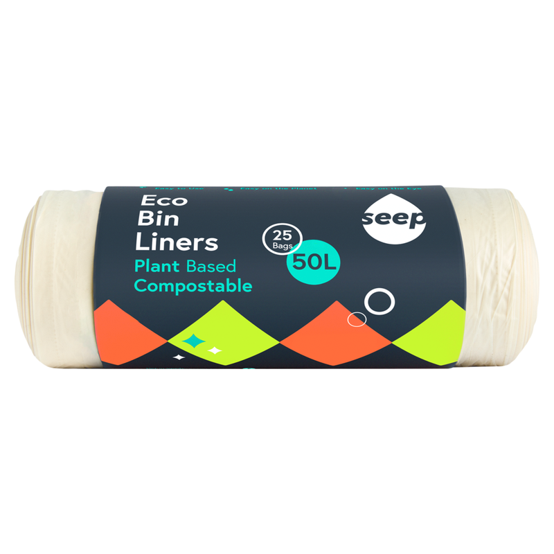 50L Large Bin Liners Compostable 25 bags