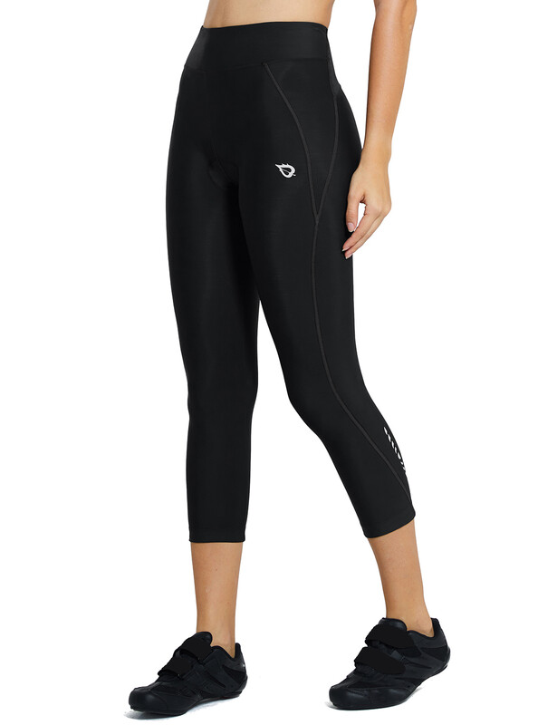 Women's 3/4 Padded Cycling Leggings High Waisted Cycle Shorts Breathable Bike Shorts