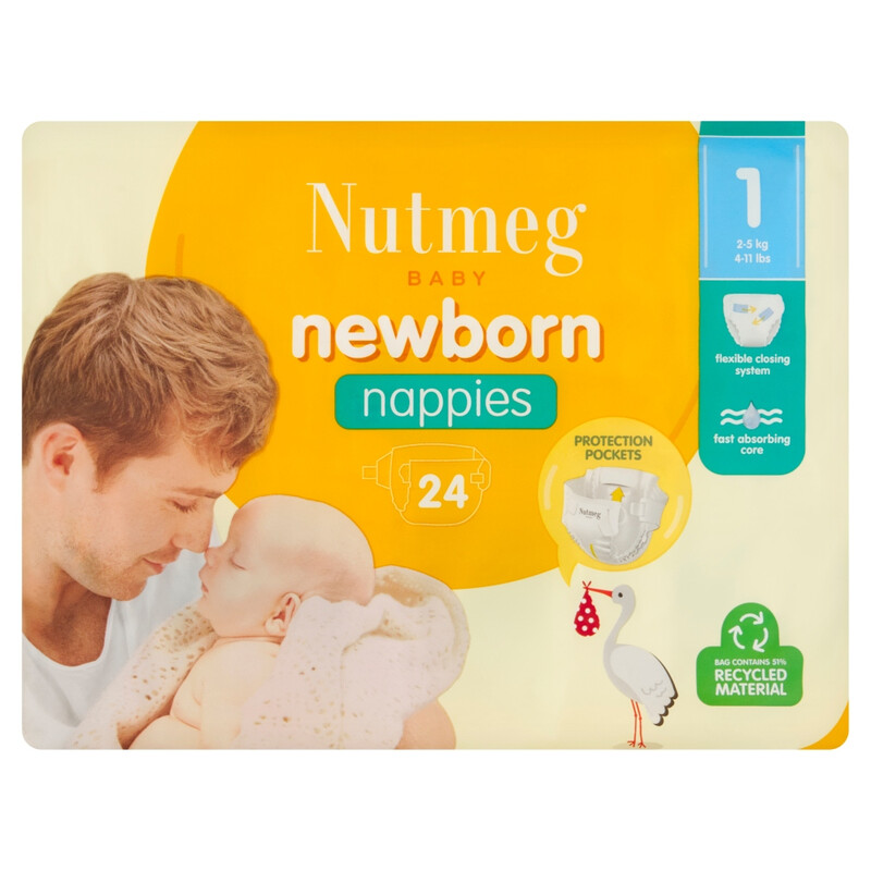 Newborn Nappies Size 1 24 Nappies