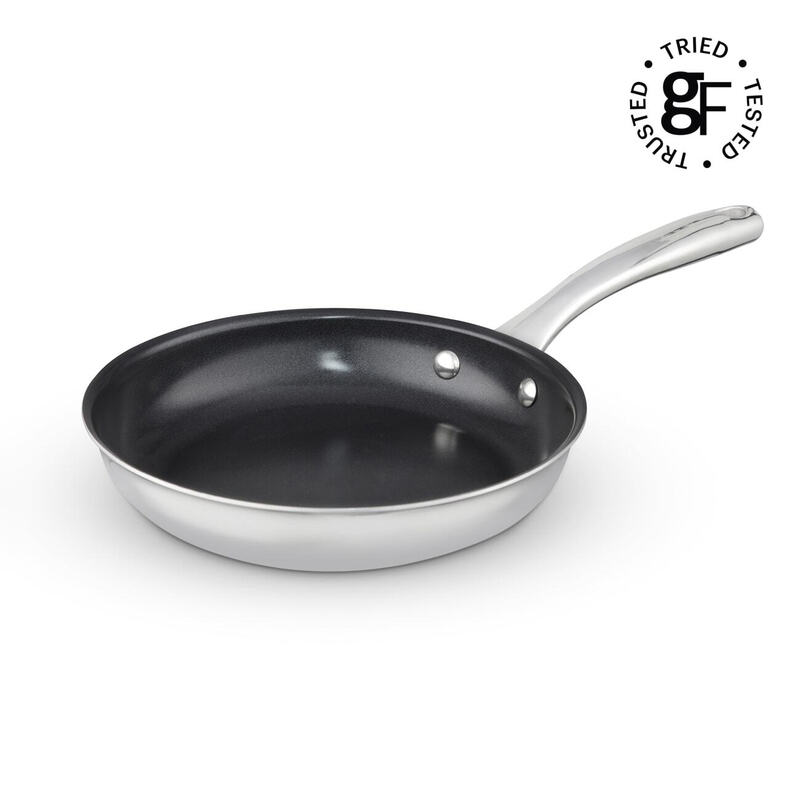 by Tower Tri-Ply 24cm Frying Pan, Induction Compatible, Stainless Steel