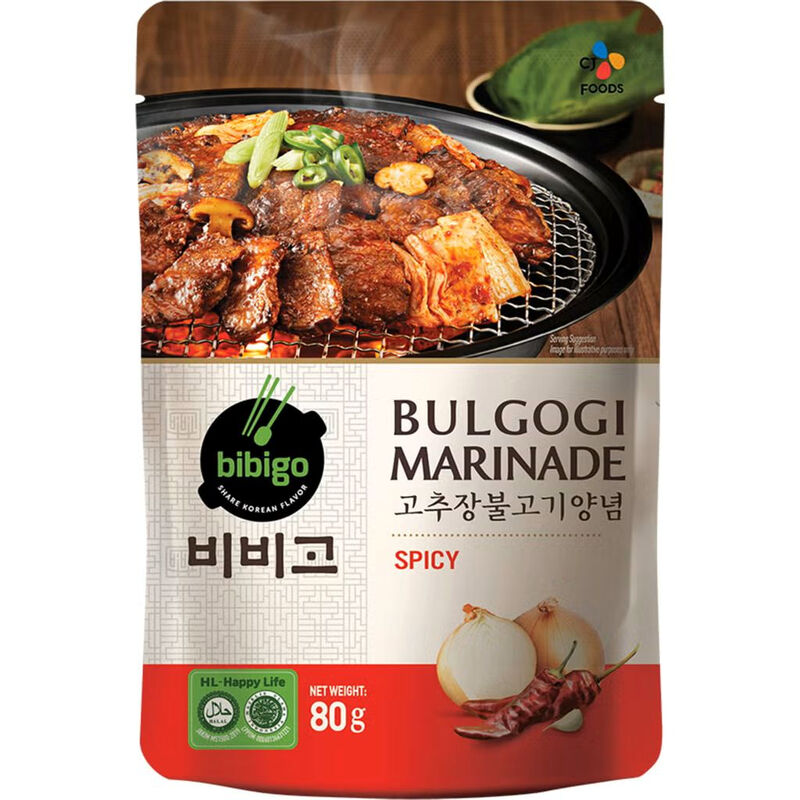 Bibigo Red Bulgogi Marinade Spicy 80G
