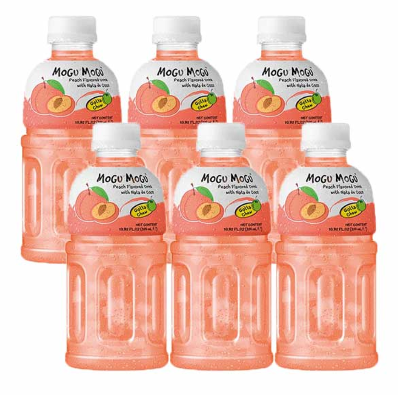 Peach Drink with Nata De Coco 6 x 320ml