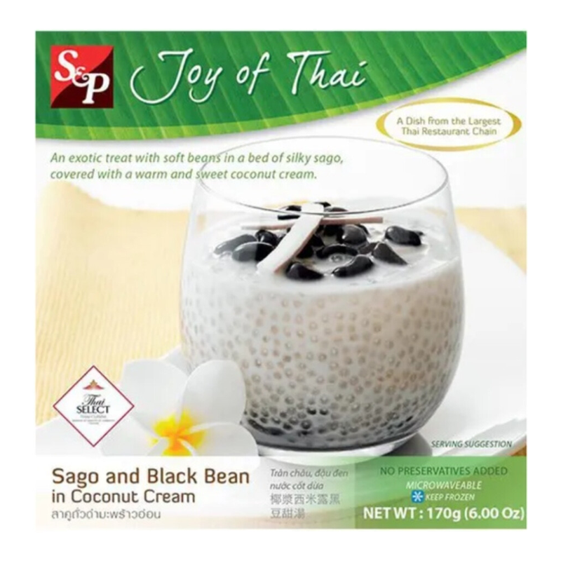 S&P Sago & Black Bean in Coconut Cream 170g
