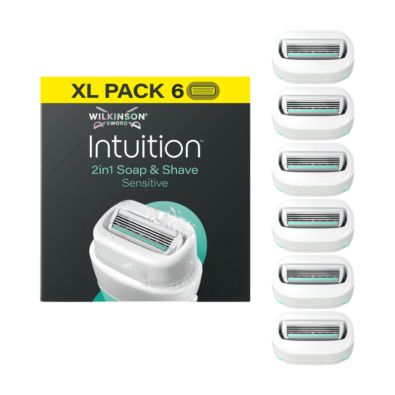 Wilkinson Sword Intuition 2in1 Soap & Shave Sensitive lames de rechange 6 pcs - vue 4