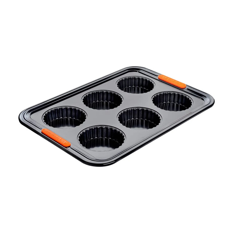 Le Creuset 6er Antihaft-Törtchenformen Muffinförmchen Backzubehör – 38,7x26,9x3,35 cm