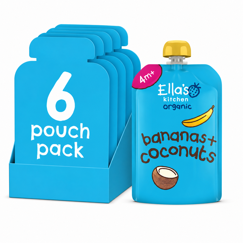 Ella's Kitchen 4+ Maanden Banaan + Kokos Smoothie 120 g x 6