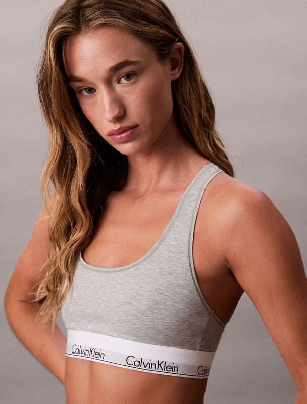 Calvin Klein onverlijnde bralette P7A grijs gemêleerd dames maat M