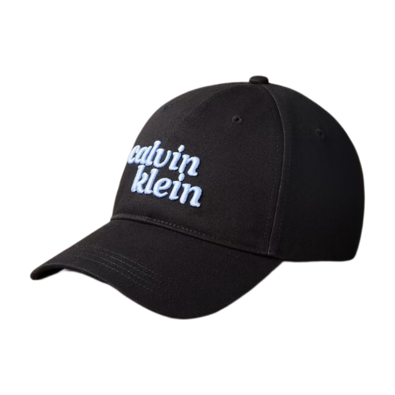 Calvin Klein 1989 Embroidered CK Logo Cap - Black
