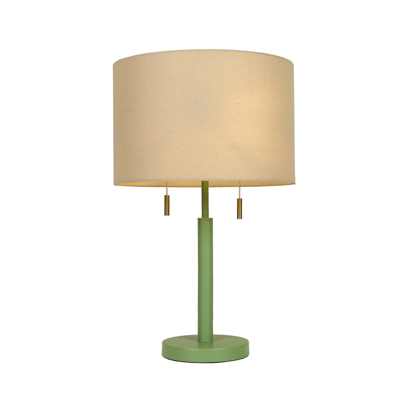 Lameke grüne Tischlampe mit Zugkette