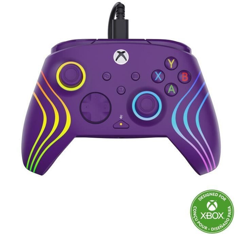 Turtle Beach Xbox Series X|S Afterglow Wave Manette de Jeu Filaire RGB Violet