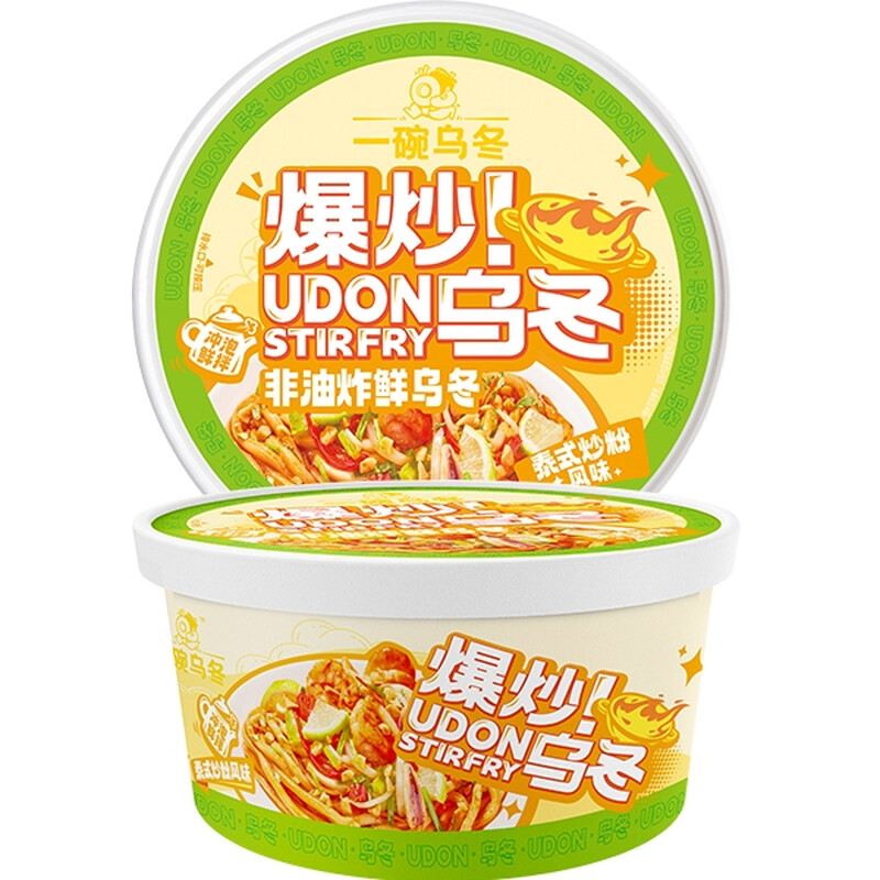 Yi Wan Wu Dong Roergebakken Udon Thaise Gebakken Noedels 270g