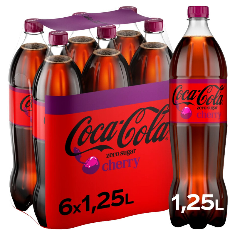 Coca-Cola Zero Kirsche Ohne Zucker 6 x 1,2 L