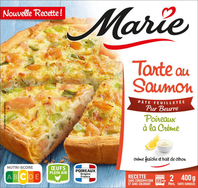 Marie Tarte saumon poireaux 400 g