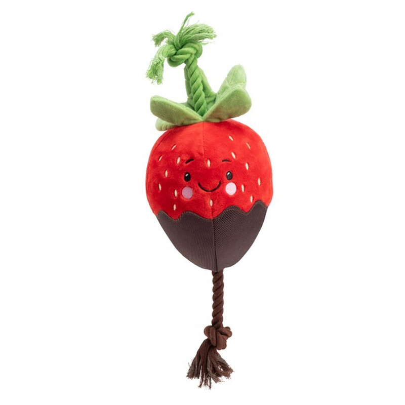 Chocolate Dipped Strawberry Plush Toy