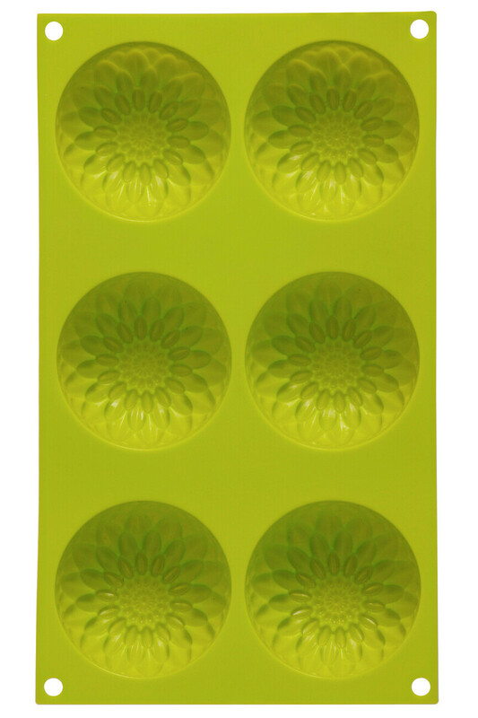Essentials By Premier Green 6 Sunflower Lime Cake Mould