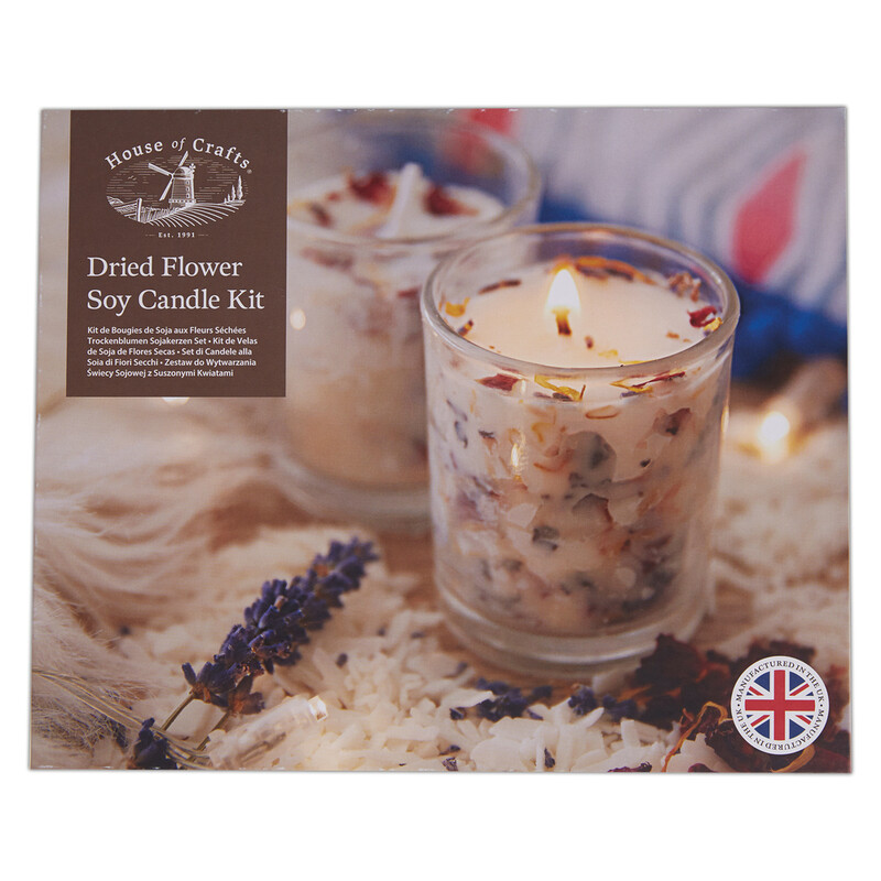 Dried Flower Soy Candle Craft Kit