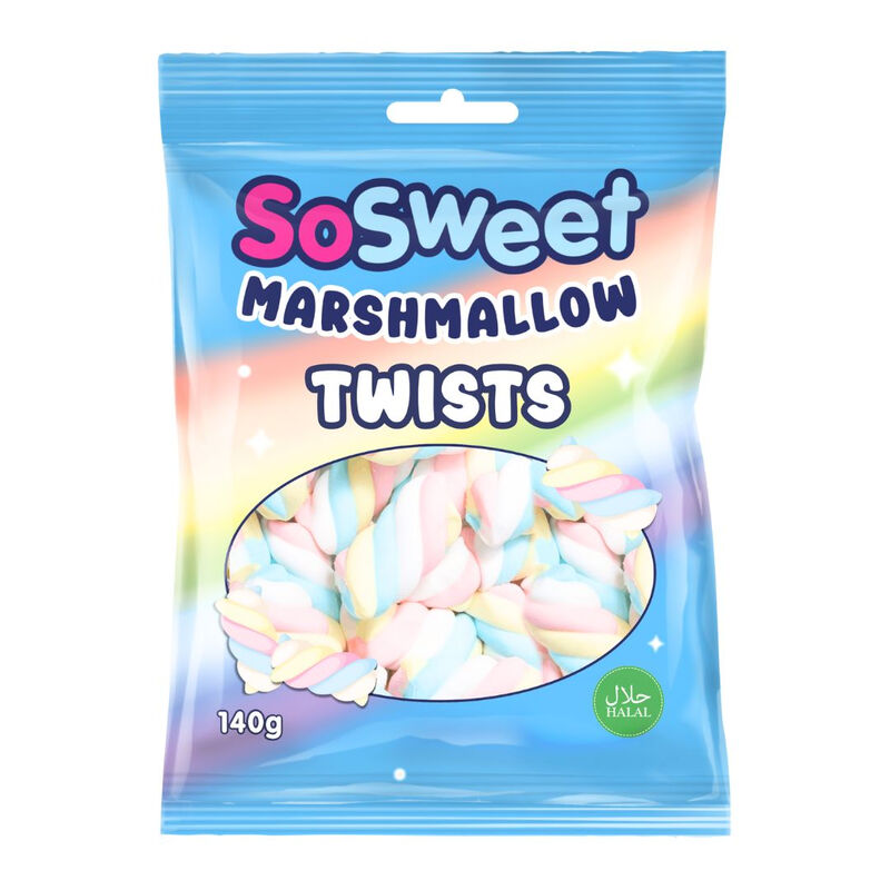 Marshmallow Twists Bag 140g