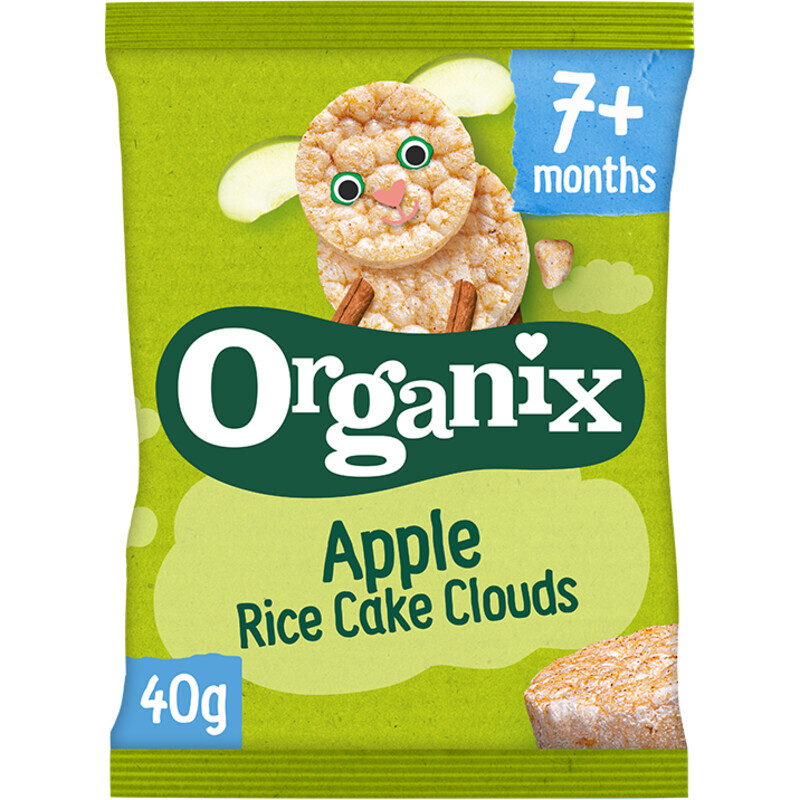 Organix Biologische appel rijstwafelwolkjes 7 m+