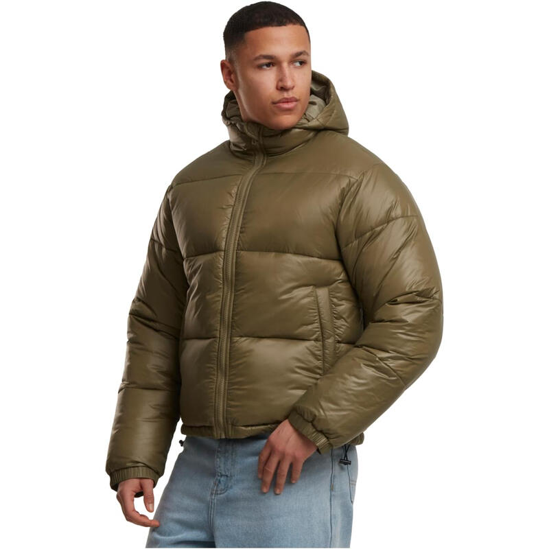 Urban Classics Glänzende Steppjacke mit Kapuze Winterjacken/Mäntel tiniolive XXL