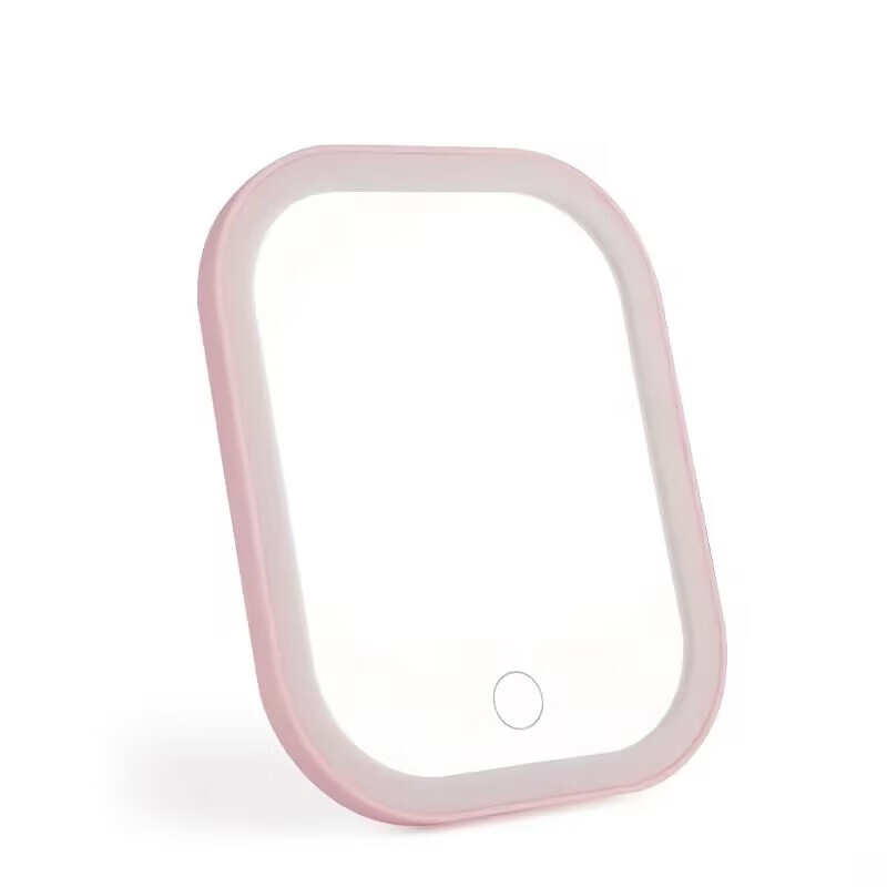 LED Portable Foldable Make-up Mirror for Desktop & Bedroom, Electric-Powered