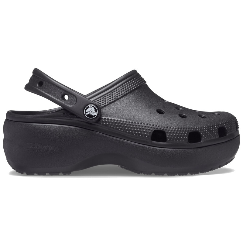 Crocs Classic Platform Clog Damen Schwarz