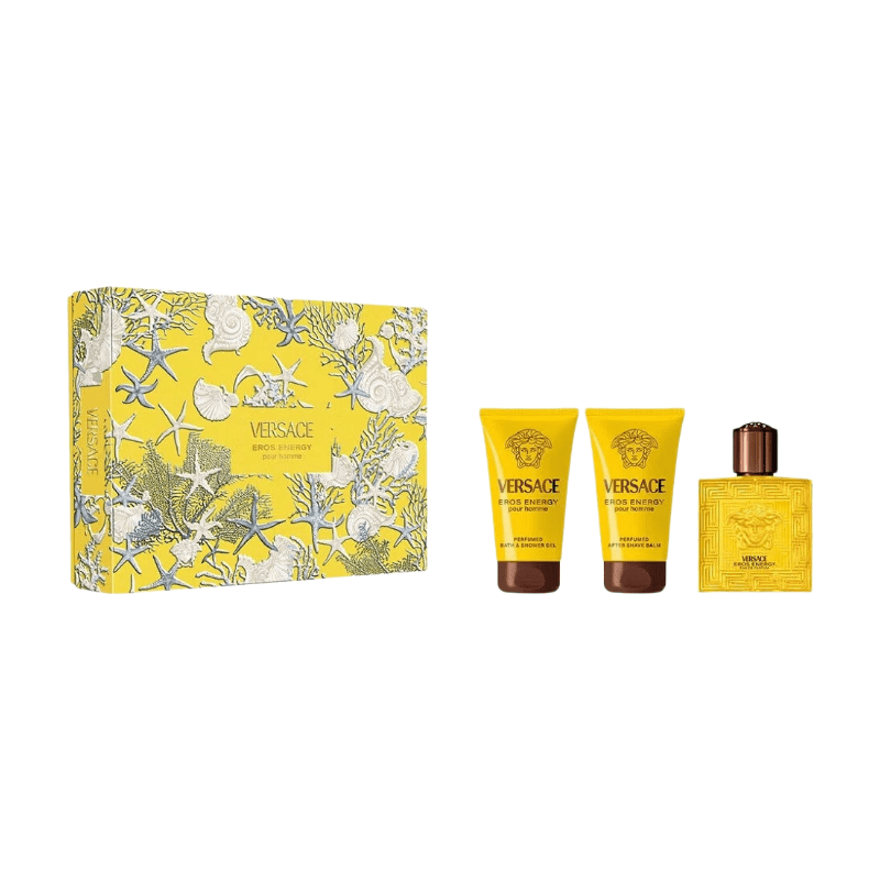 Versace Eros Energy Geschenkset für Herren | Frische und maskuline Duftkomposition im exklusiven Set mit 150 ml