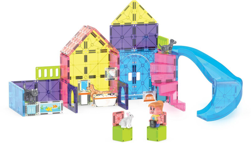 252050PP - MAGNA-TILES - Speelhuisje voor huisdieren 50-delige set
