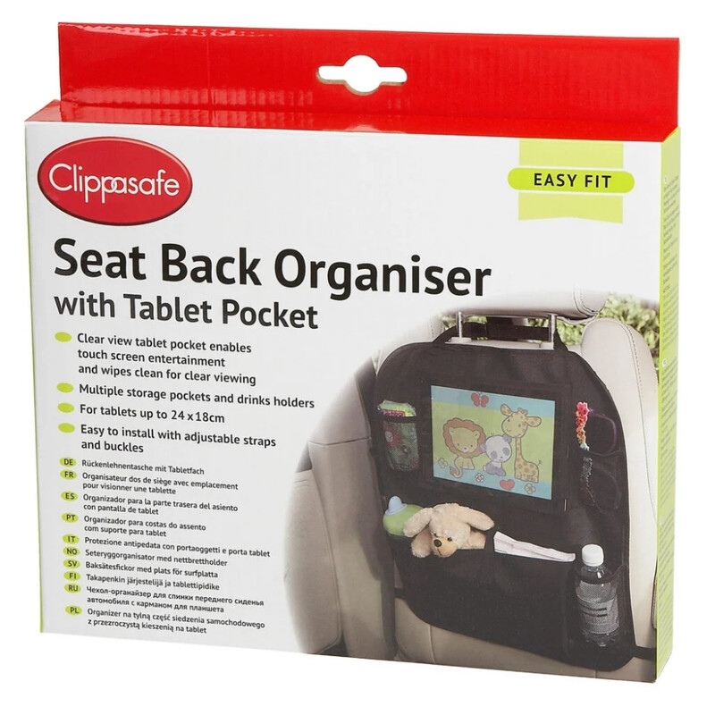 Seat Back Organiser with Tablet Pocket