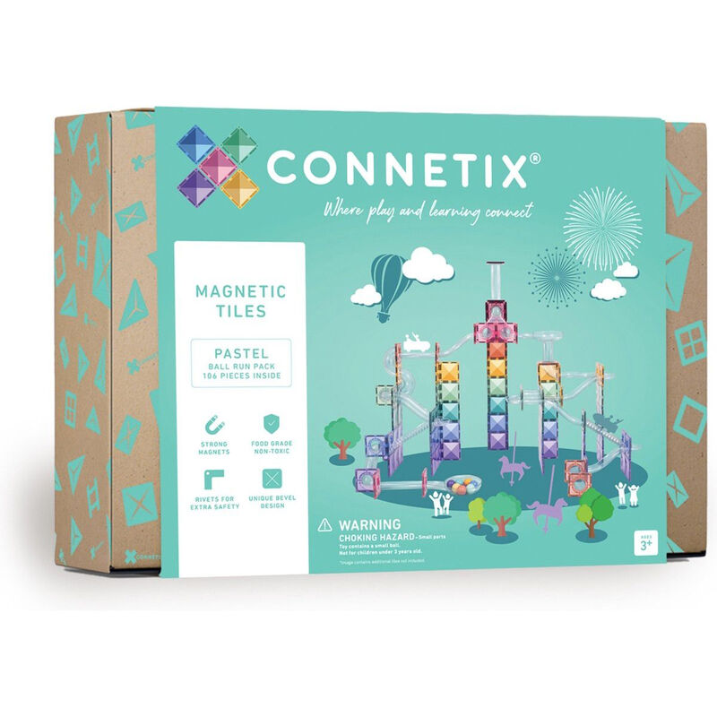 Connetix - Pastel Ball Run Pack 106 Stuks (CT-P-00106-BR)