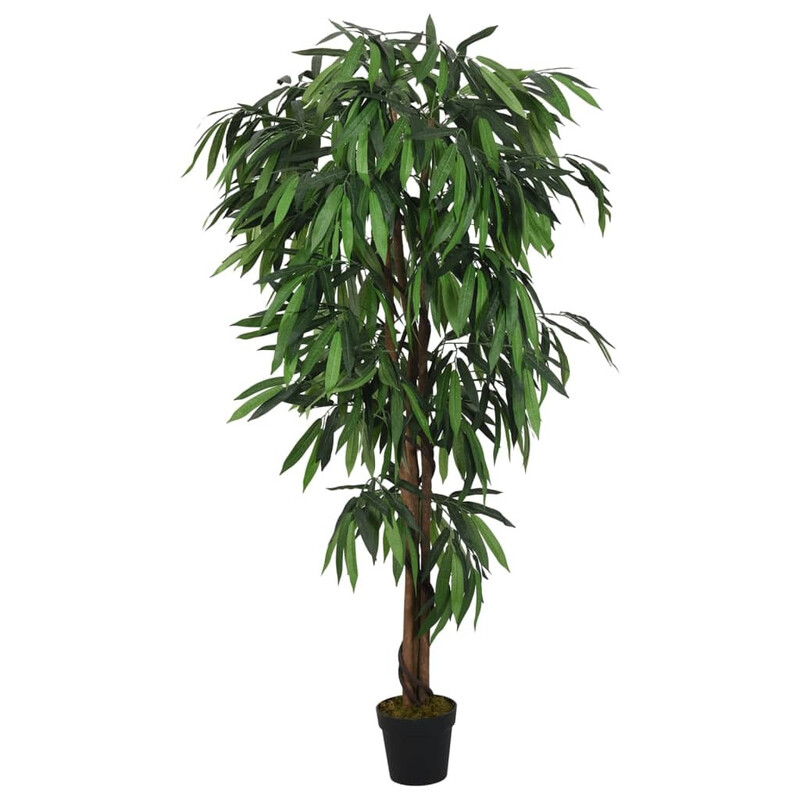 VidaXL kunstmatige mangoboom, 450 bladeren, 120 cm, groen