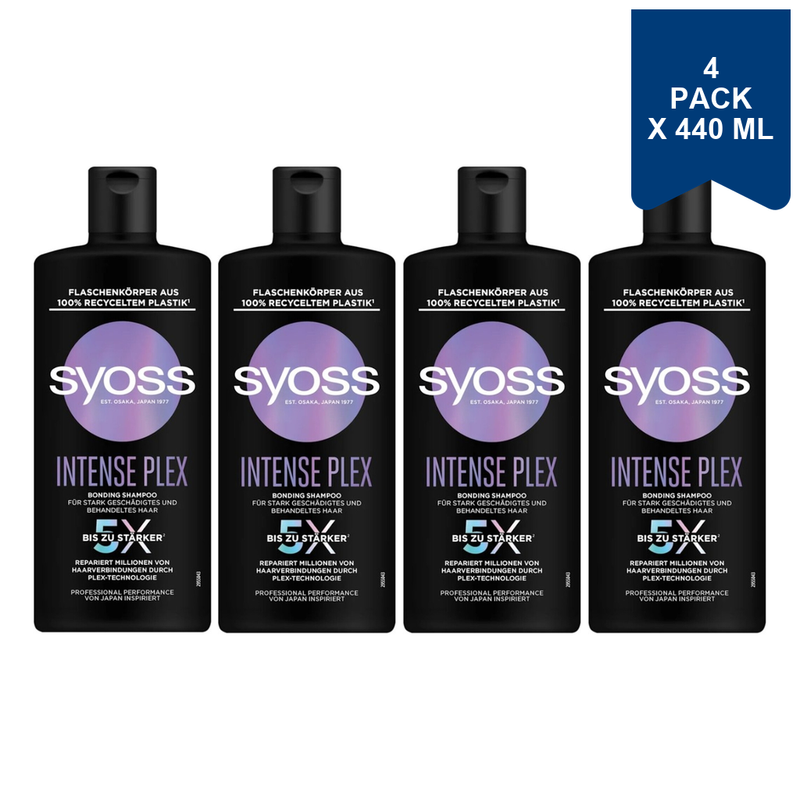 Syoss Shampoo - Intense Plex 440 ml. (4-Pack)