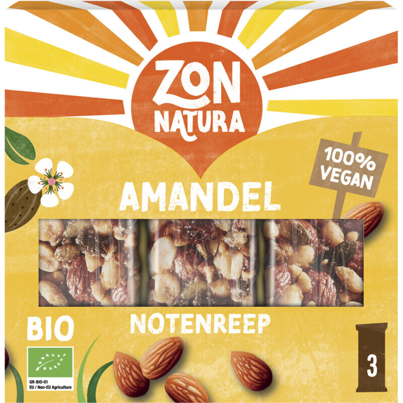 Zonnatura Organic Notenmix Reep - 75 g