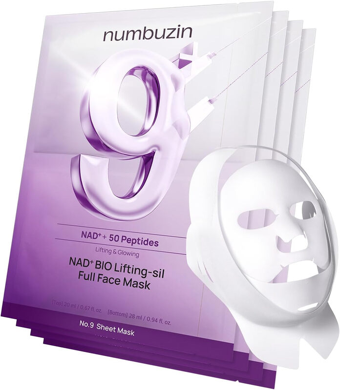Numbuzin No.9+ NAD+ Bio Masque Visage Complet (4 Pièces) 192 ml Global