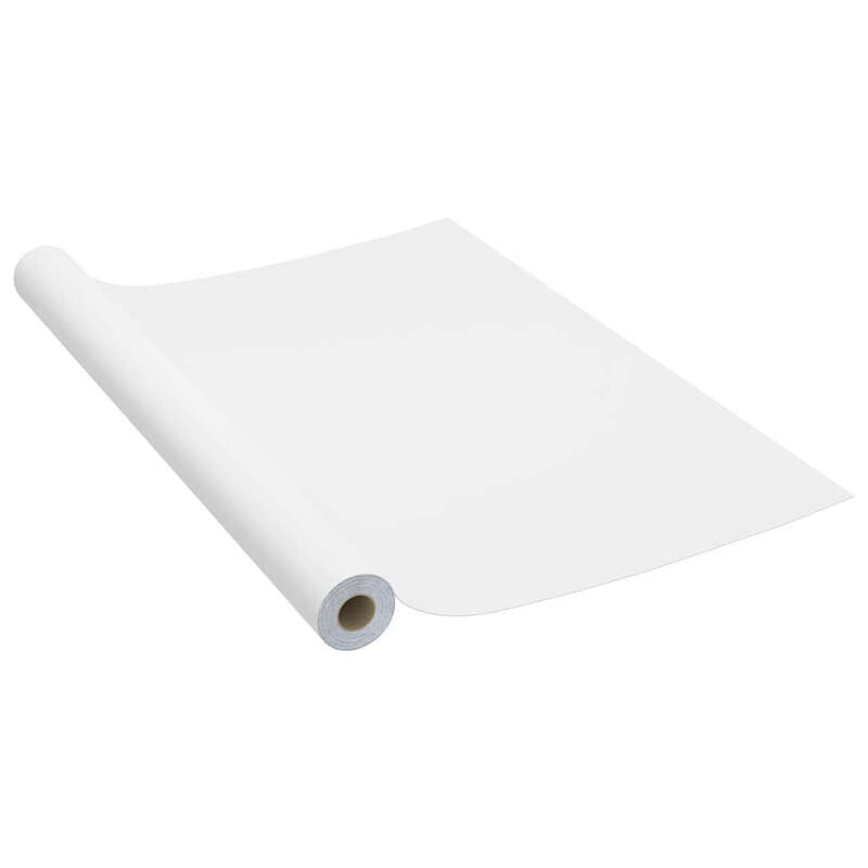 vidaXL Selbstklebende Möbelfolie 500x90 cm PVC Weiß