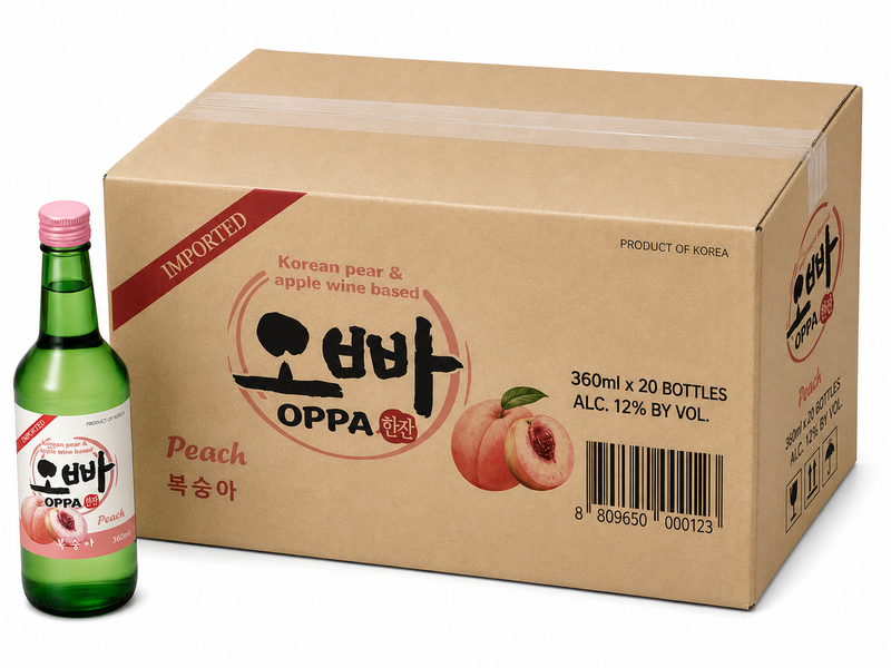 OPPA Soju Peach 20 x 360