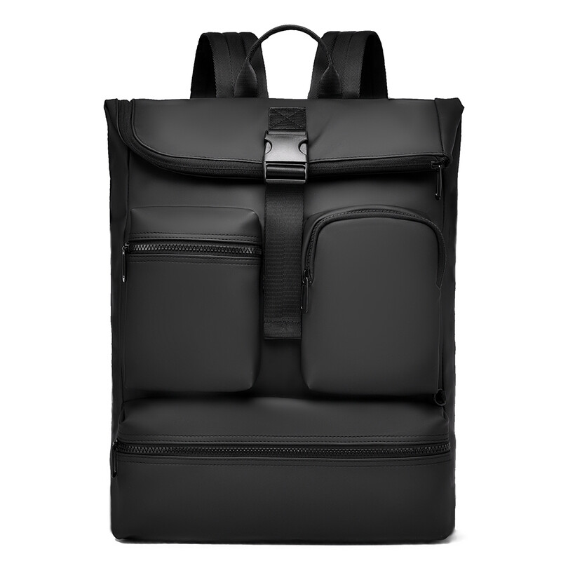 Waterafstotende Flip Top 15,6 Inch Business Laptop Rugzak Meerdere Externe Zakken Antidiefstal Rugzak Zak Casual Rugzak Voor Kantoor Dagelijks Reizen