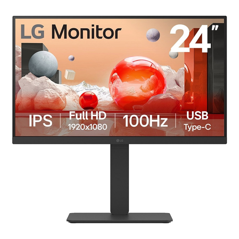 LG 24BA750-B computerscherm 60,5 cm 1920 x 1080 pixels Full HD LCD zwart