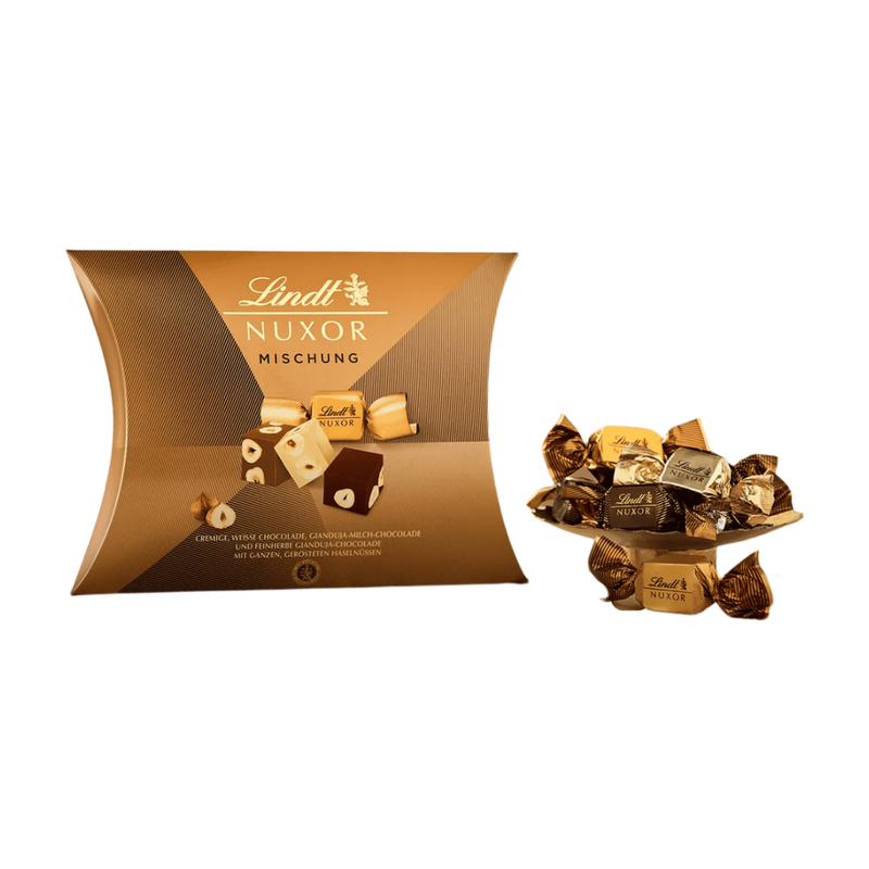Lindt Nuxor Gianduja Haselnuss-Pralinen Kissenpackung 206 g