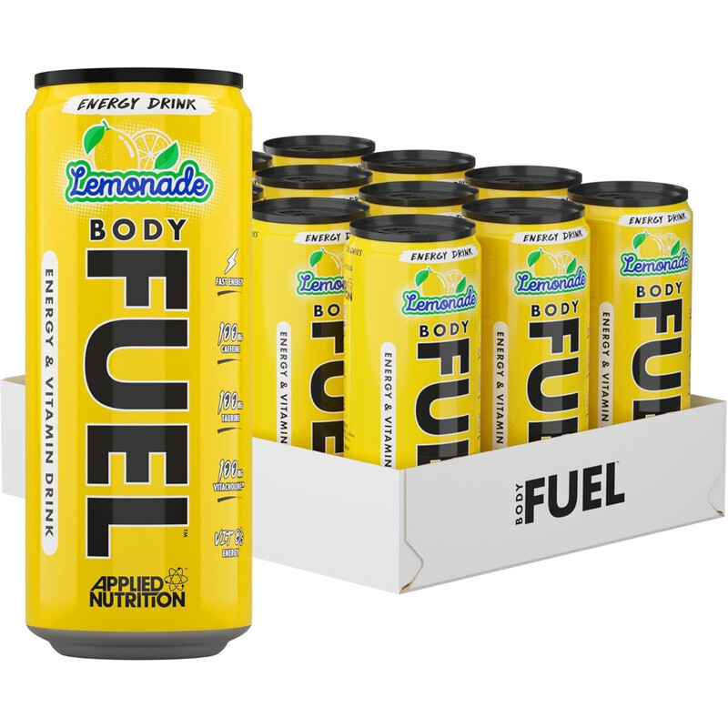 Applied Nutrition Body Fuel Energy Drink Lemonade Flavour - 12 X 330Ml
