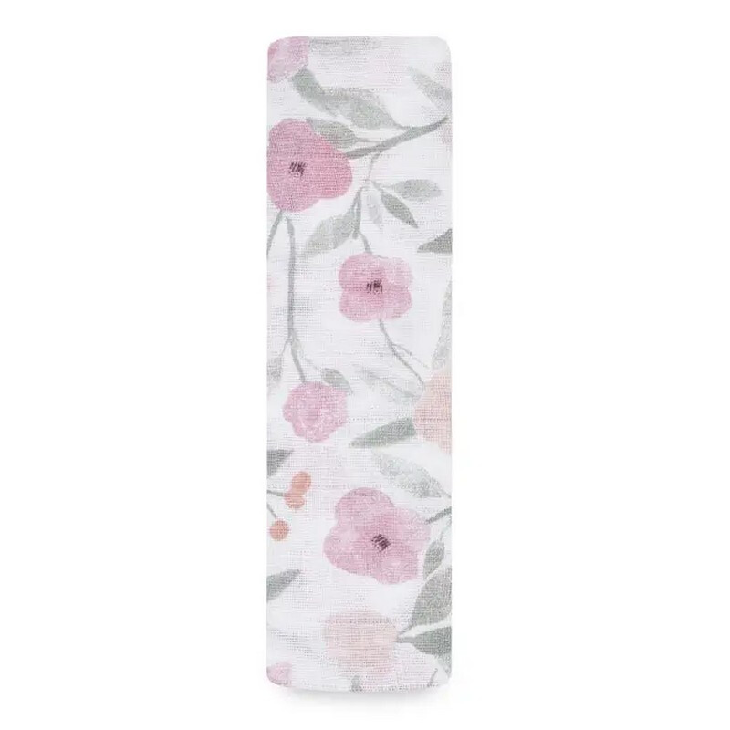 ™ Boutique Cotton Muslin Swaddles 1 Pack Ma Fleur-Garden Party