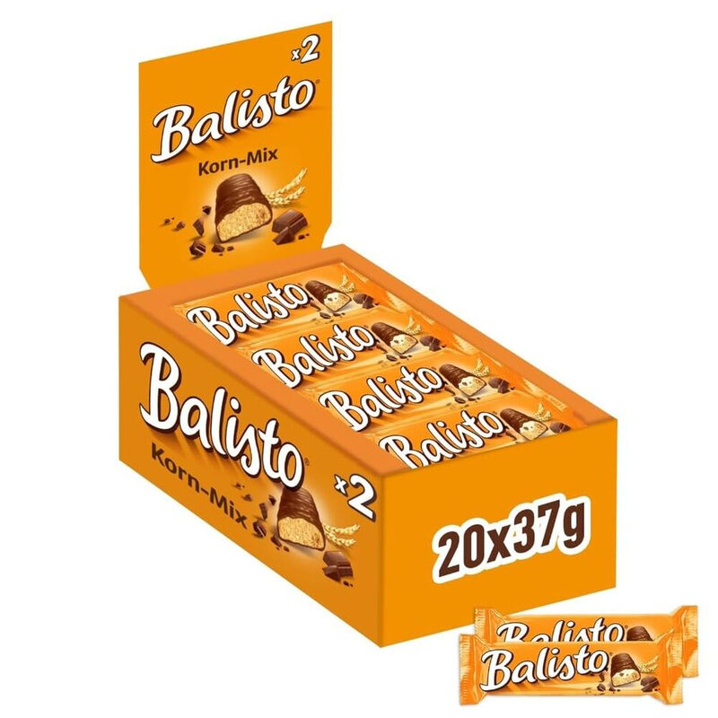 Balisto Schokoriegel Korn-Mix Großpackung 20 x 37g