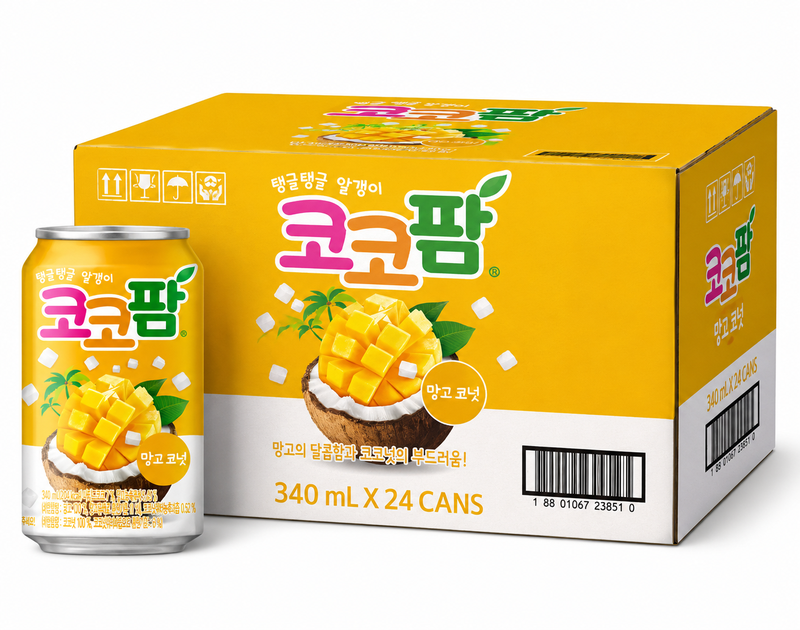 HTB Coco Palm Soda Mango 340 ml x 24