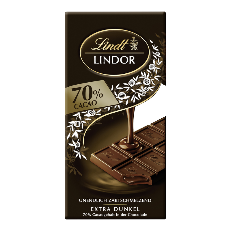 Lindt LINDOR Tafel 70%, 100g