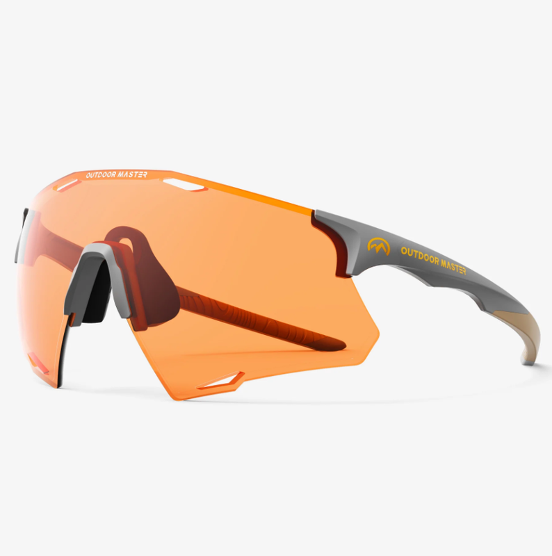 LARK SV Polarized Cycling Sunglasses Amber Silver