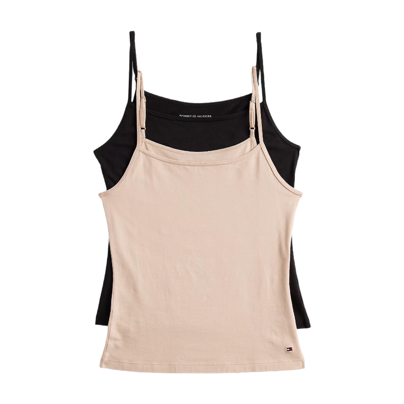 Tommy Hilfiger PREMIUM ESSENTIALS 2er-Pack Camisole Schwarz/Misty Blush XL