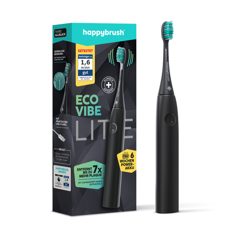 happybrush StarterKit Eco Vibe Lite AllBlack