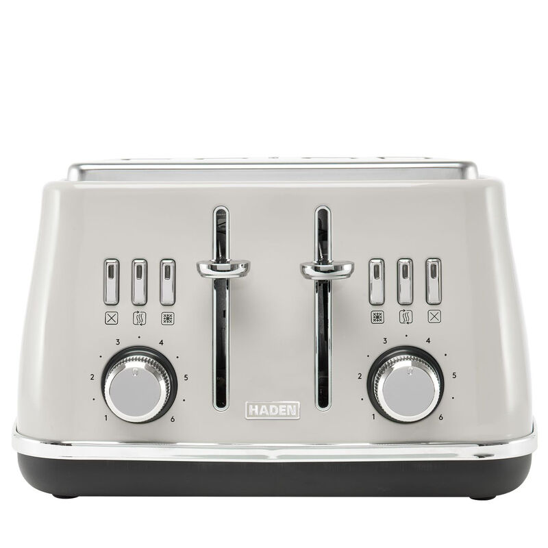 Cotswold 4 Slice Toaster, Dual Control, Coated Stainless Steel, Extra Wide Slots, Put