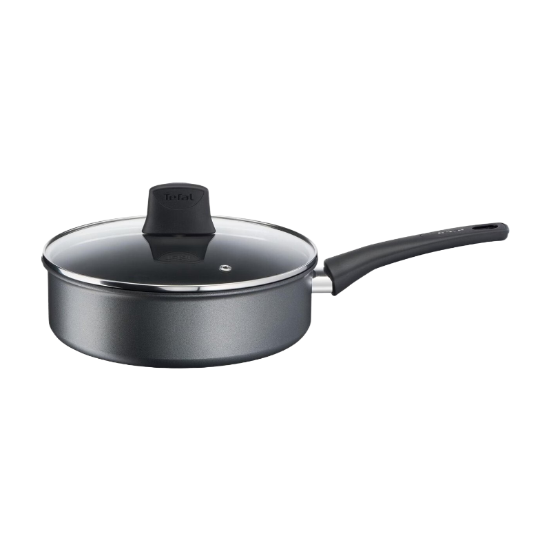 Tefal Easy Chef koekenpan, diameter 24 cm, met deksel, geschikt voor inductie, antiaanbaklaag