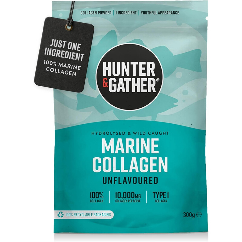 Hunter & Gather 100% Wild Caught Marine Collagen Beauty Support Powder - 300G
