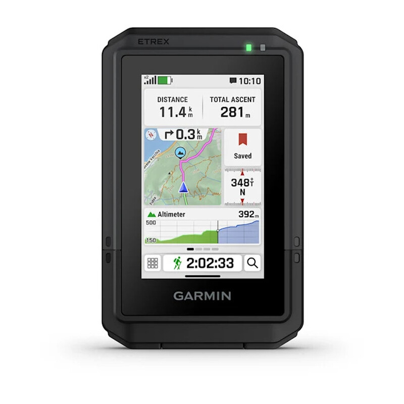 GARMIN eTrex Touch, GPS portable compact et léger, Écran tactile, Cartes et sentiers préchargés, Batterie rechargeable